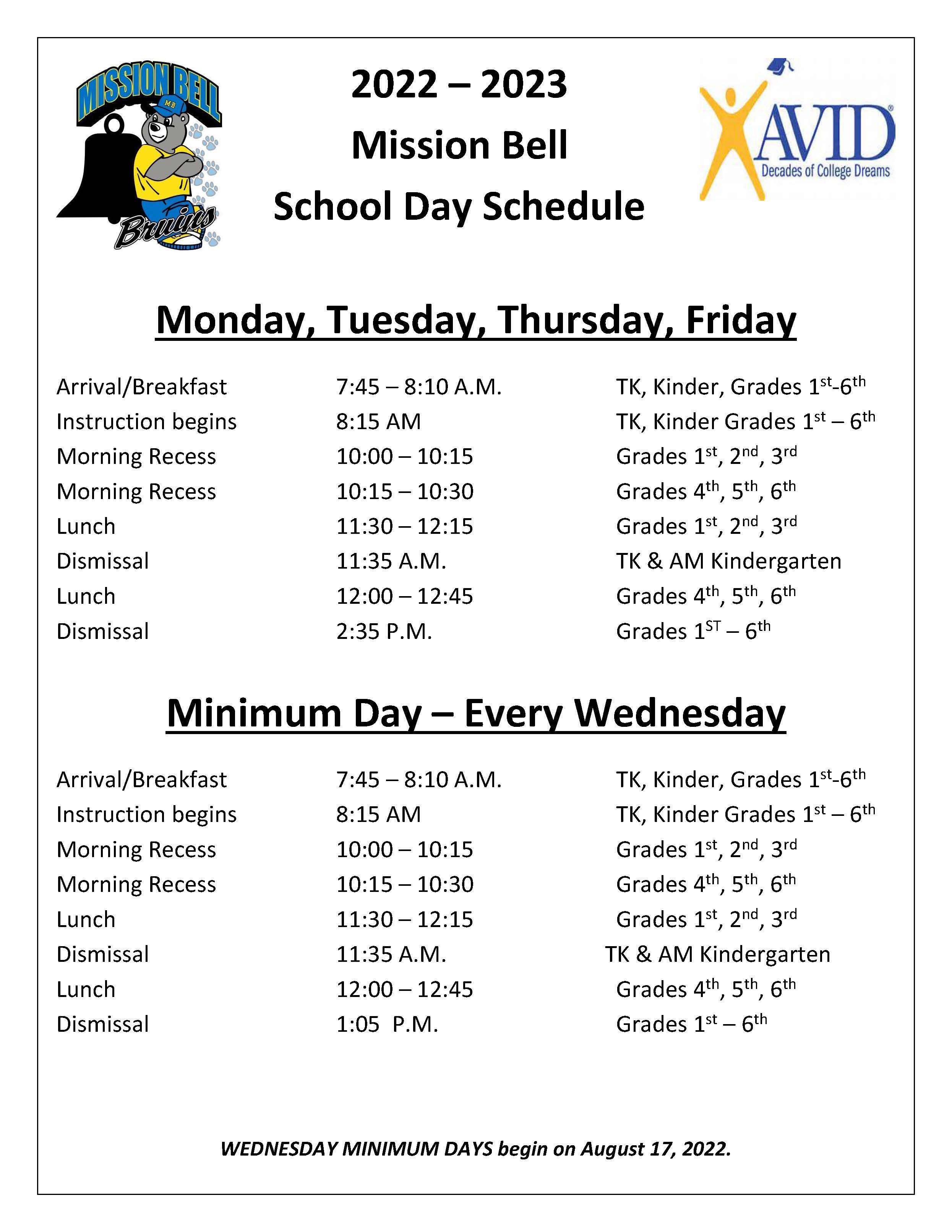 bell-schedule